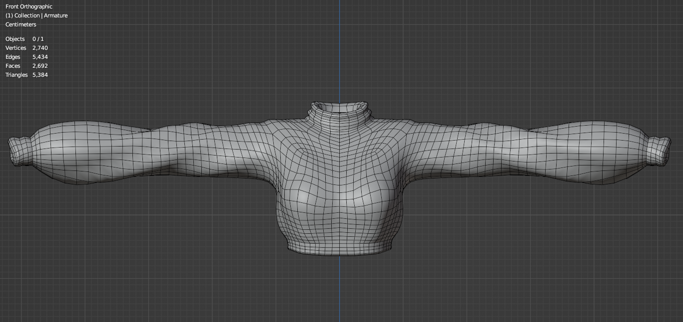 Cute Comfy Crop Sweater (3D Model Asset)(Commercial license)