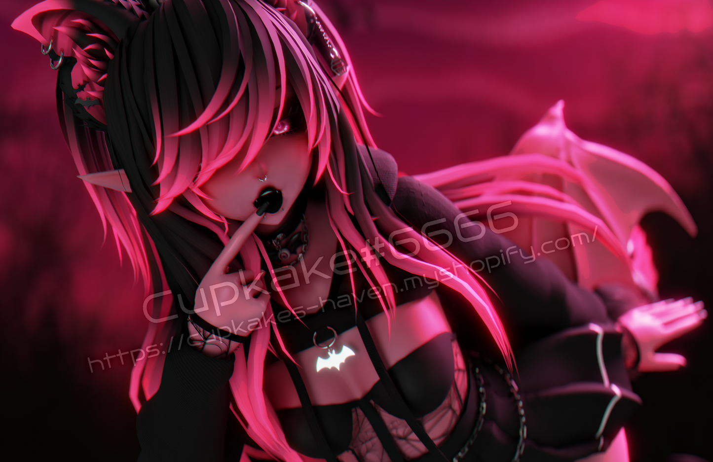 Cherry - the Fruit Bat (3D Model)(Personal license only)