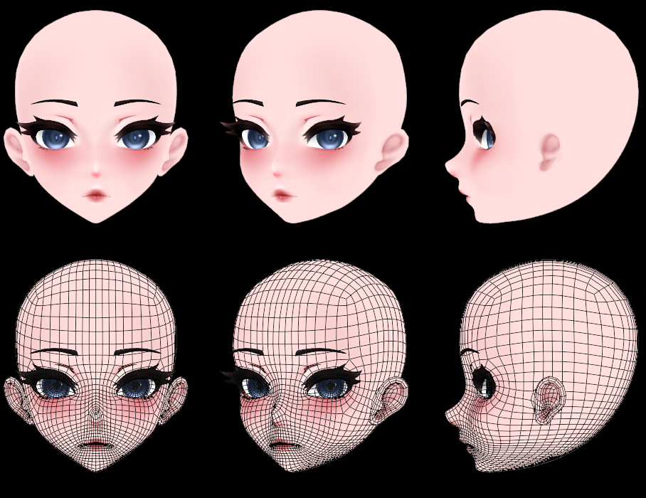 Cupkake's Scratch Head (3D Model asset)(Personal/Commercial license)