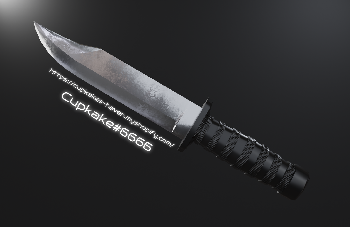 Combat knife and Thigh Holster (3D Model Assets)(Commercial license)