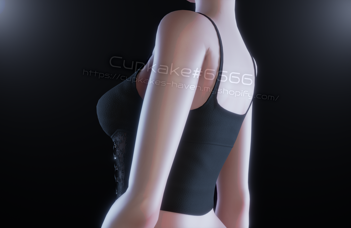 Laced Tank Top (3D Model Asset)(Commercial license)
