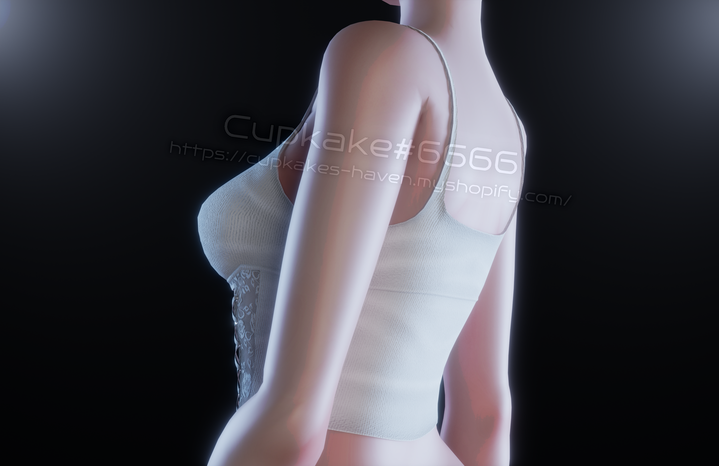 Laced Tank Top (3D Model Asset)(Commercial license)