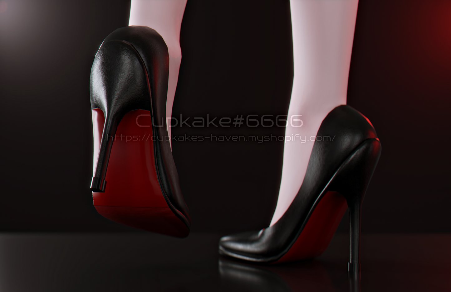 Pointy toe High heel shoes (3D Model Asset)(Commercial license)