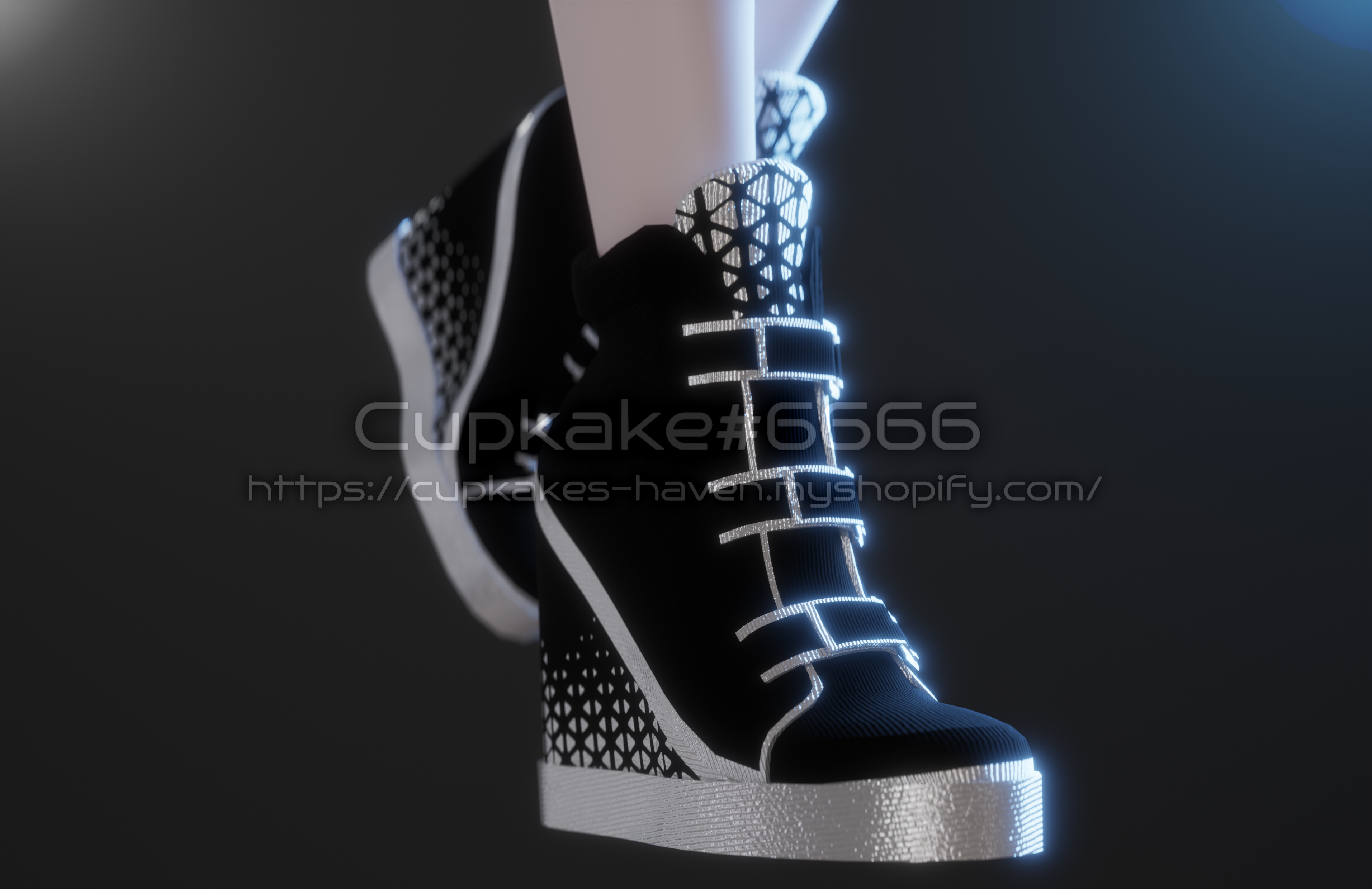 Sneaker Platform Heels 3D Model assets Commercial license Cupkake