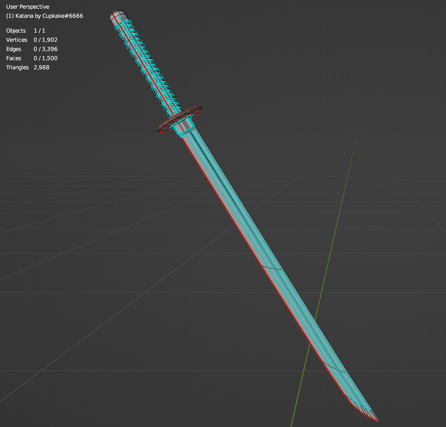 Katana (3D Model Asset)(Commercial license)