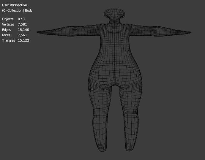 Cupkake's scratch chibi base (3D Model asset)(Personal/Commercial license)