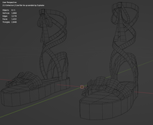 Load image into Gallery viewer, Cute flat tie up sandals (3D Model Asset)(Commercial license)
