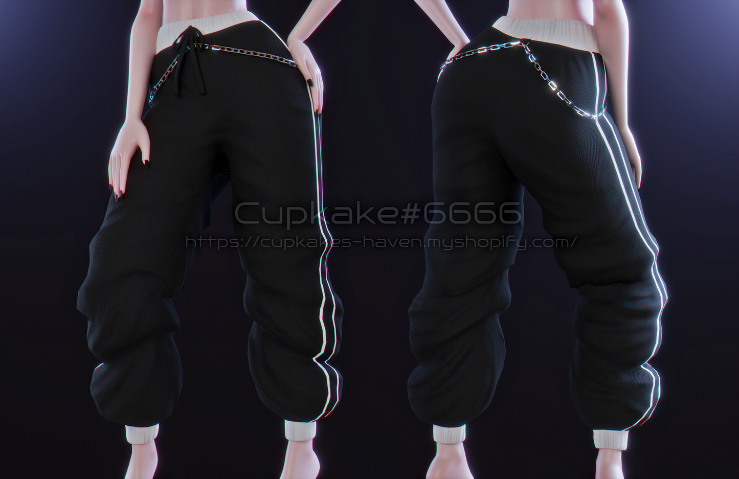 Baggy Sweatpants (3D Model Asset)(Commercial license)