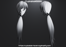 Load image into Gallery viewer, Low messy ponytail hair (3D Model Asset)(Commercial license)
