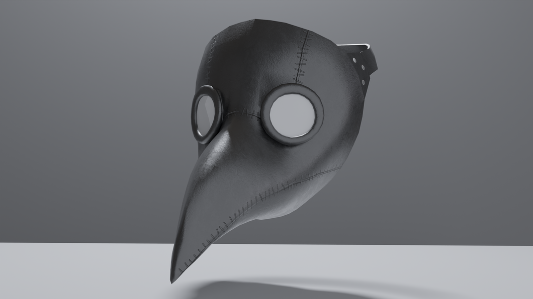 Plague Doctor mask (3D Model asset)(Commercials license)