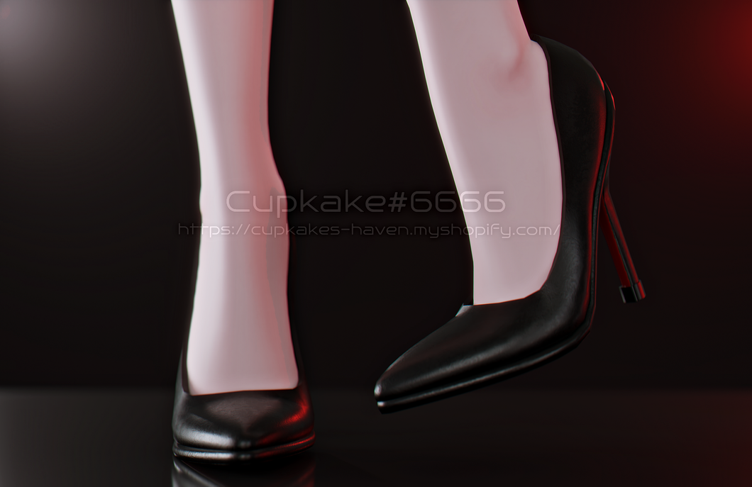 Pointy toe High heel shoes (3D Model Asset)(Commercial license)