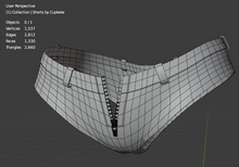 Load image into Gallery viewer, Unzipped Shorts (3D Model asset)(Commercial license)
