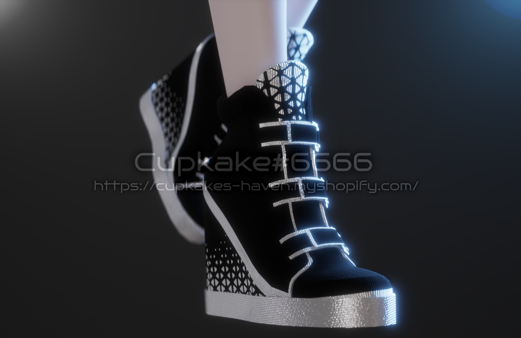 Sneaker Platform Heels (3D Model assets)(Commercial license)