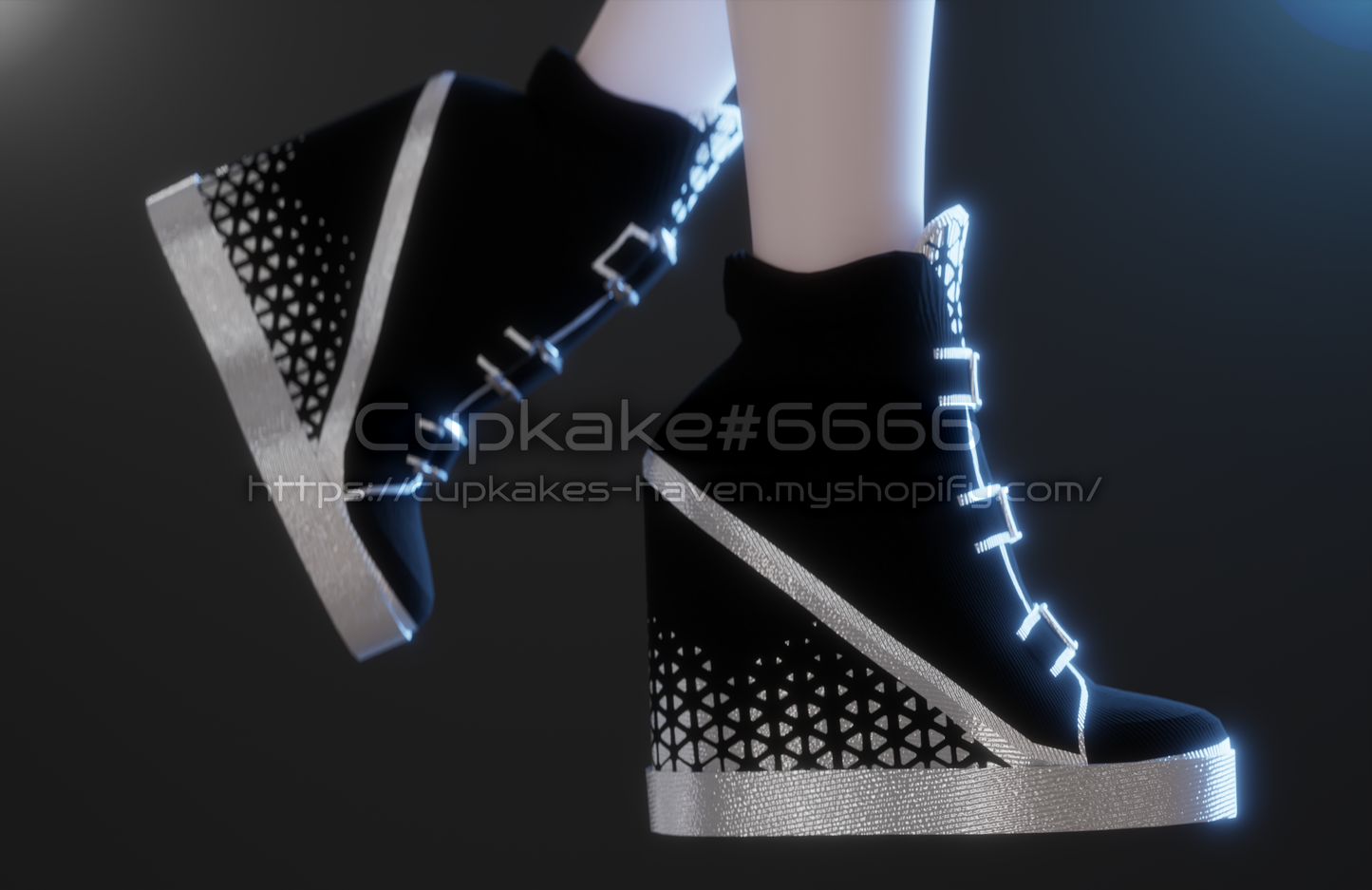 Sneaker Platform Heels (3D Model assets)(Commercial license)