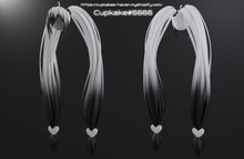 Load image into Gallery viewer, Long Poofy Twintail hair (3D Model Asset)(Commercial license)
