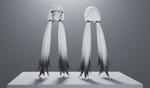 Load image into Gallery viewer, Cute long twintail hair (3D Model Asset)(Commercial license)

