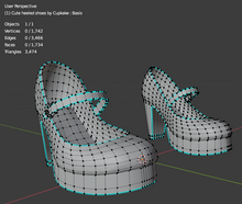 Load image into Gallery viewer, Cute heeled shoes (3D Model asset)(Commercial license)
