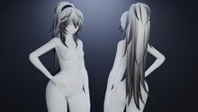 Load image into Gallery viewer, Big messy long ponytail (3D Model Asset)(Commercial license)
