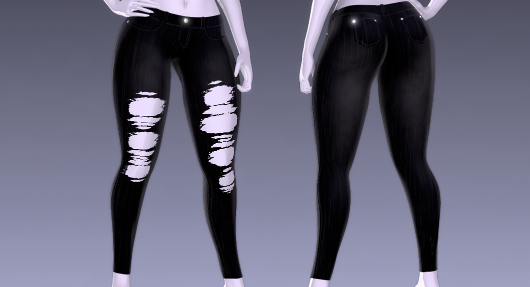 (Unisex) Skinny jeans (3D Model Asset)(Commercial license)